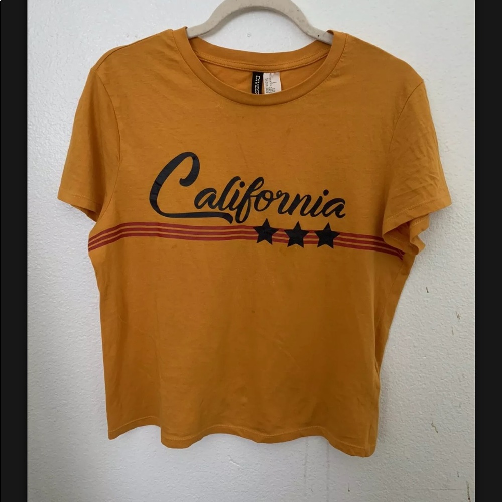 Mustard yellow crop top